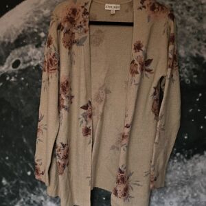 Knox Rose Women's Floral Open Cardigan - Pink Floral Print